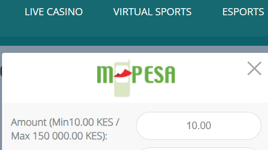 Minimum and maximum withdrawal amounts at 22Bet Kenya